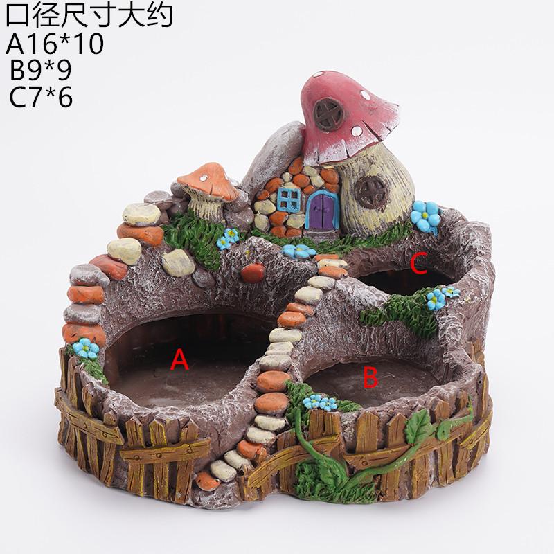 Suckulenta Växter Planter Blomkruka Harts Blomkruka Skrivbordskruka Hållare Hem Trädgårdsdekoration Växthållare