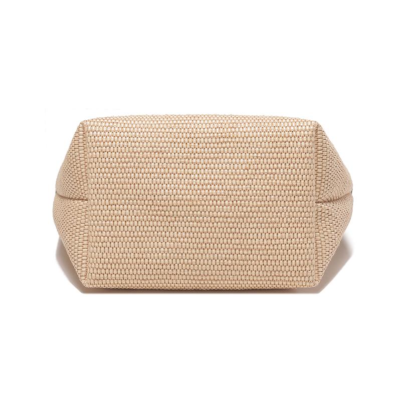 Longchamp Le Pliage Paris 15 Logo Brodé Bloc de Couleur Paille Mélange Lin Cuir Sac Bandoulière Dumpling Mini Sacs Femmes Kaki Vert 10162HYT129