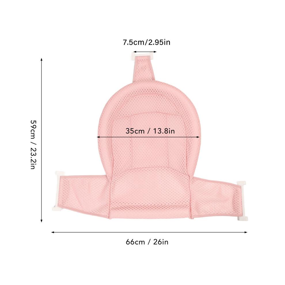 Baby-Badetuch-Stand Netz Rosa, Weiches Airnetz, 7,5x35x66cm