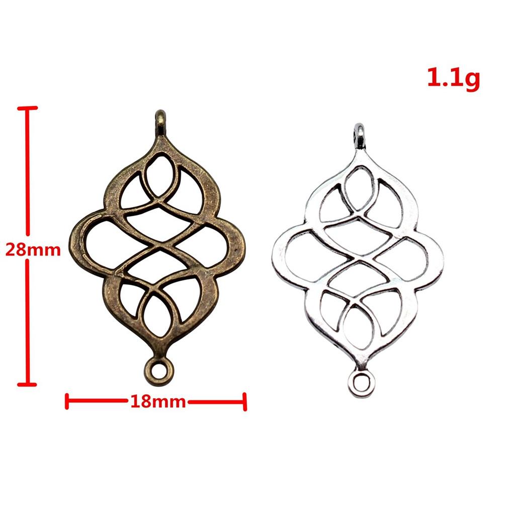 Double Hole Bow Connectors Cute Ribbon Charms For Earring And Bracelet Making