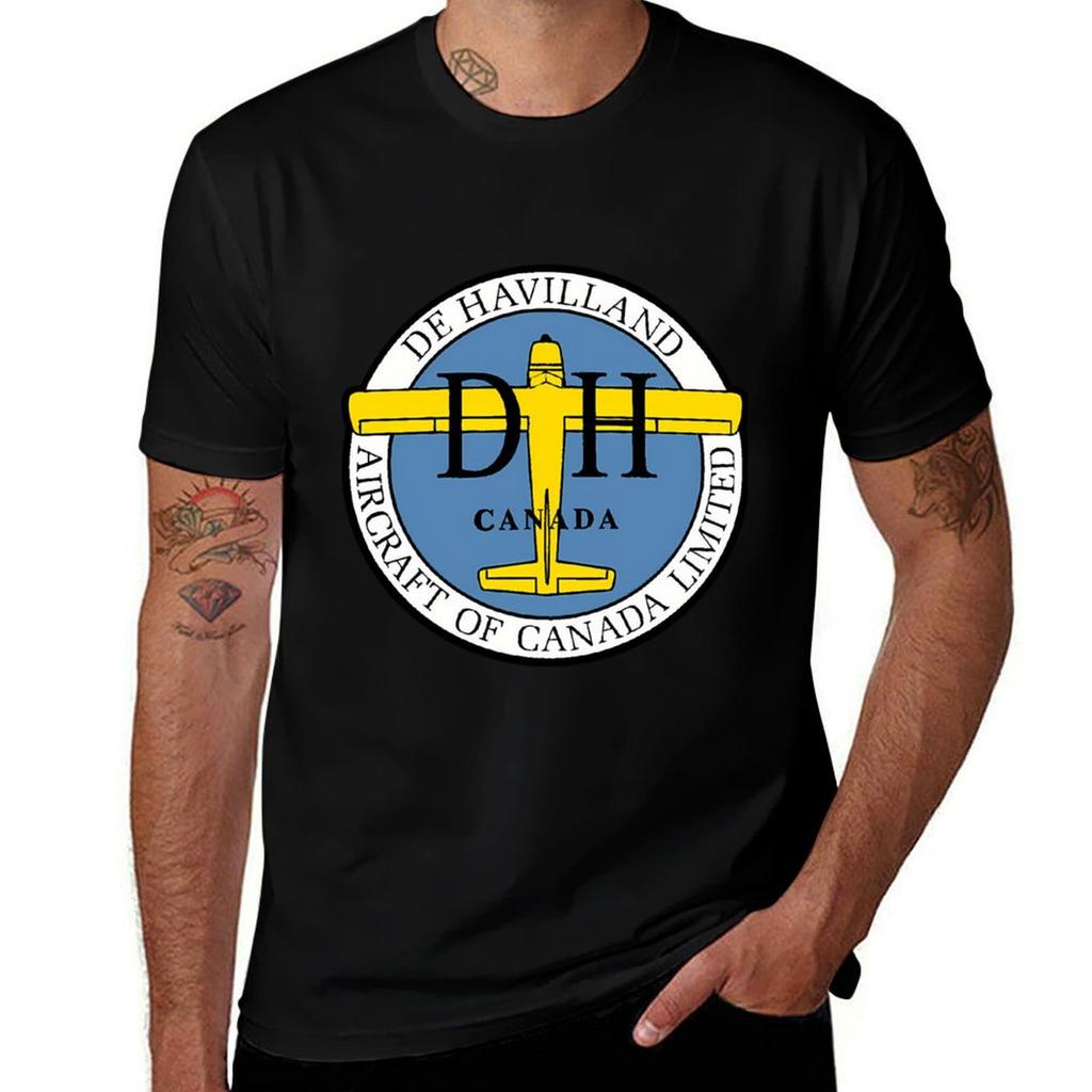De Havilland Canada Logo TShirt Street Style Casual Tee Shirt
