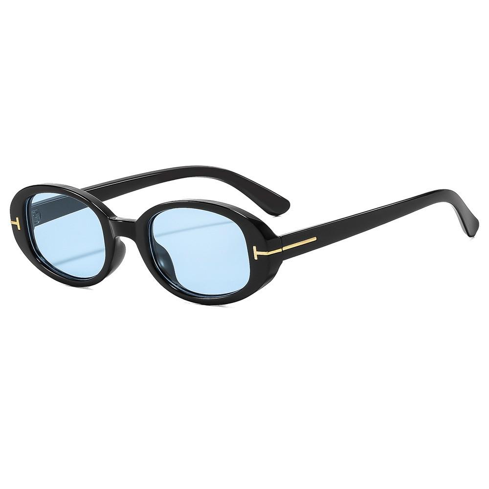 Retro Elliptical Sun Glasses For Women Men Uv400 Antiglare Outdoor Travel Fashion Accessory