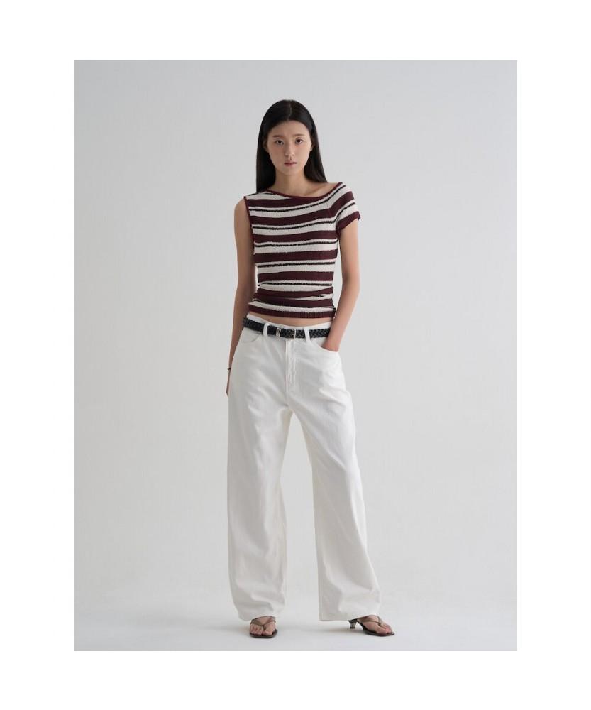 8SECONDS Striped Pullover Brown