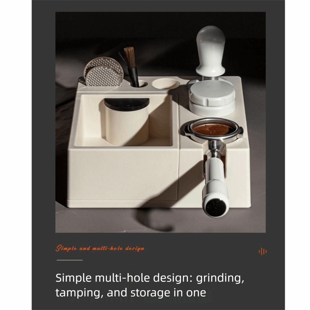 Adjustable Espresso Tamping Holder Station Slip Resistant Base Coffee Tamper Station  Kitchen Cafe
