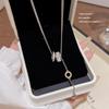 Korean 18K Gold Titanium Steel Women's Clavicle Necklace - Versatile, High-End, Non-Fading Temperament Choker.