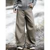 Pure Cotton Texture Outdoor Scimitar Overalls Autumn Trendy Brand Silhouette Loose Casual Pants Retro Versatile Long Pants Q