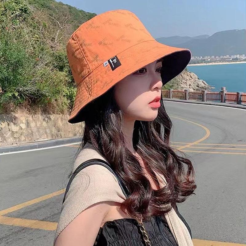 New Summer Sun Hats for Women Double Sided Outdoor Sunscreen Bucket Hat Female Korean Casual Panama Fisherman Cap