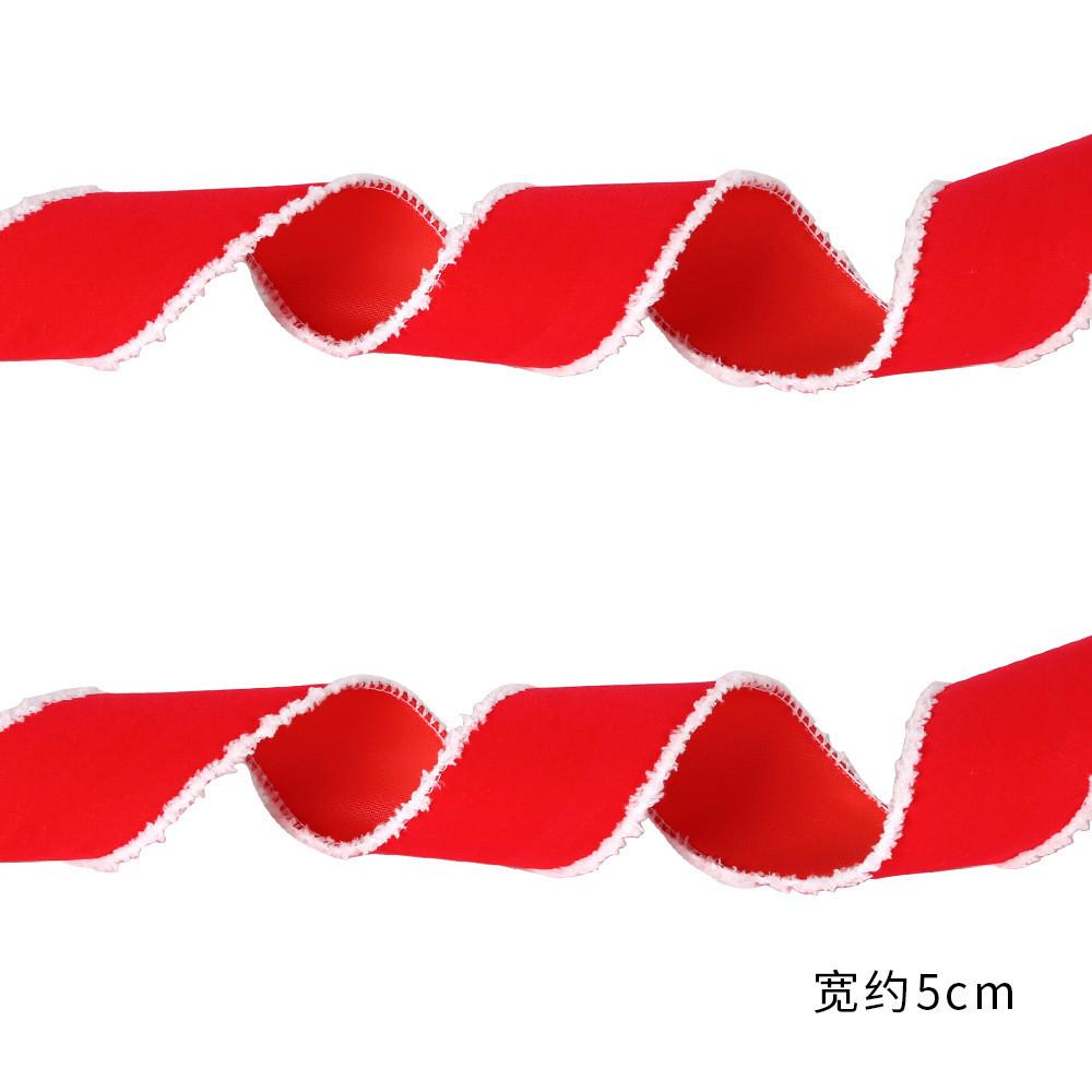 Christmas 10m Stylish Ribbon With Soft Fringes For Creating Unique Arrangements Holiday