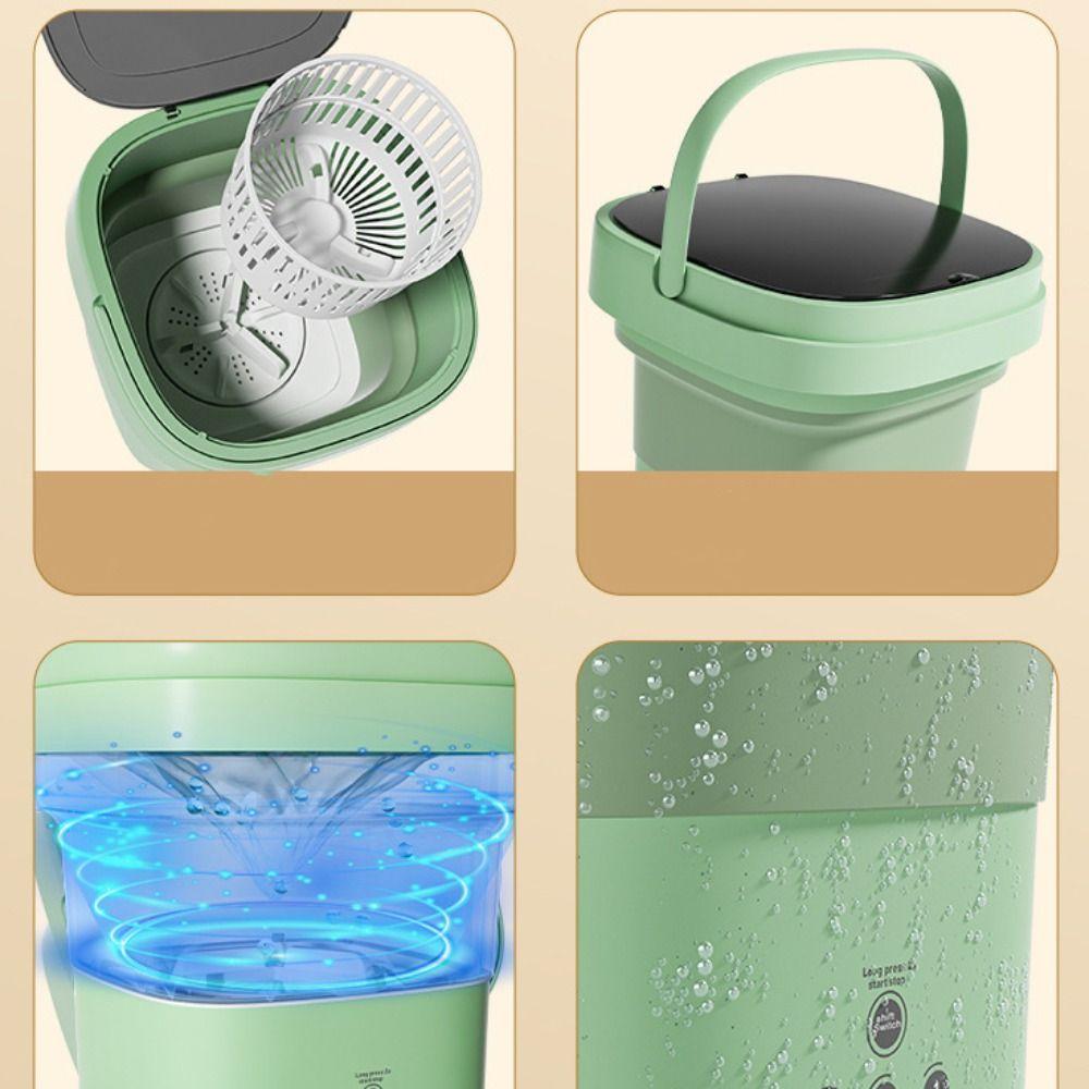 Drehbare faltbare Waschmaschine Mini Automatischer Zyklus Reinigungsgeräte Tragbare Waschmaschine Zuhause