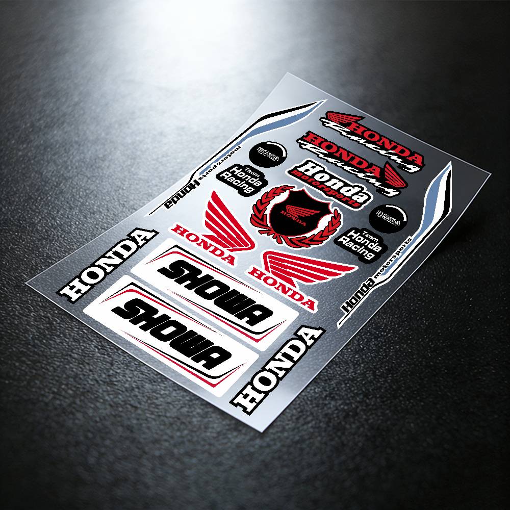 For HONDA Reflective Motorcycle Stickers, 3M Safety Warning At Night In the Dark Scooter Helmets