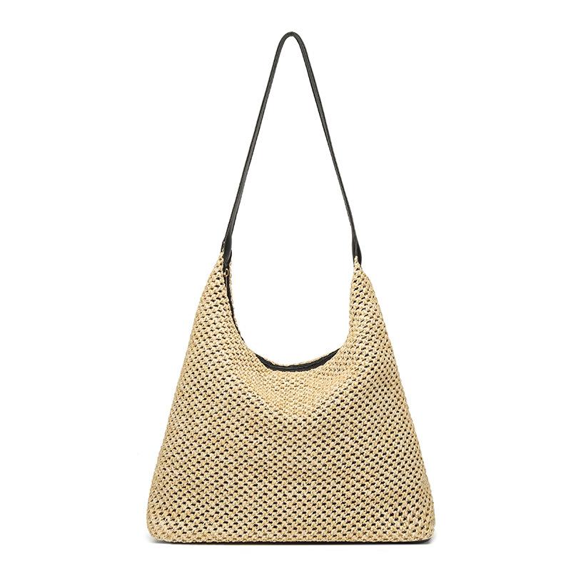 Spring new fashion shoulder portable armpit bag mobile phone bag woven bag women's popular bag women