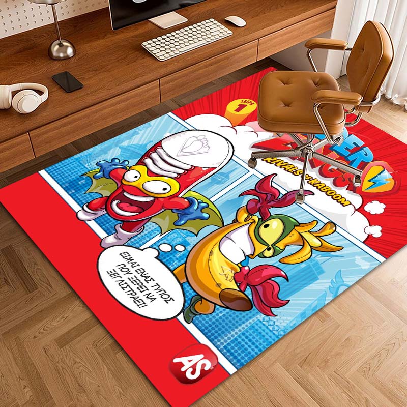 CustomizableCute cartoon super zings printed non-slip mat yoga mat door photography props kitchen mat area birthday gift