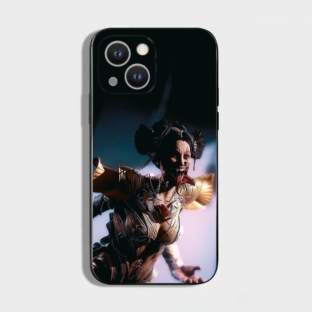 Game M-Mortal Kombat Phone Case For iPhone 16,15,14,13,12,11 Plus,Pro Max,XS,X,XR,SE,Mini,8,7,Soft Silicone Black Cover