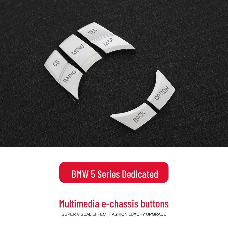 Compatible BMW Crystal Multimedia Knob for 1, 2, 3, 5 Series, X1, X3, X5, X6 | Decorative Modification Cover