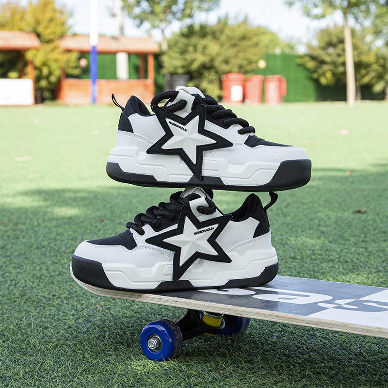 2024 Spring and Autumn Men's Thick Sole Elevated Sports Board Shoes Couple Fashion Versatile Casual Running Shoes Sneakers Men