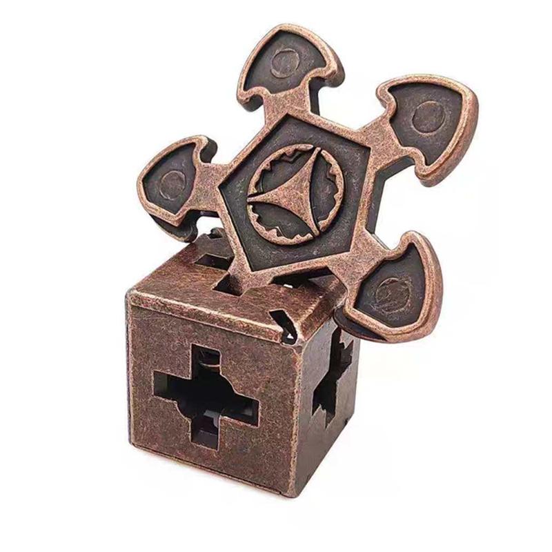 Magic Metal Brain Teaser Puzzles Educational Toys for Kids Children Teens IQ Logic Test Disentanglement Mind Challenge