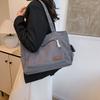 Winter new college students commute to class large-capacity tote bag large bag women's leisure simple shoulder tote bag