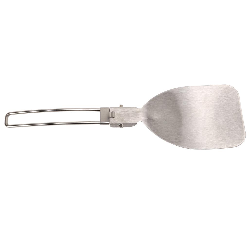 Stainless Steel Folding Spatula Latch Design Lightweight Portable Folding Food Spatula for Outdoor