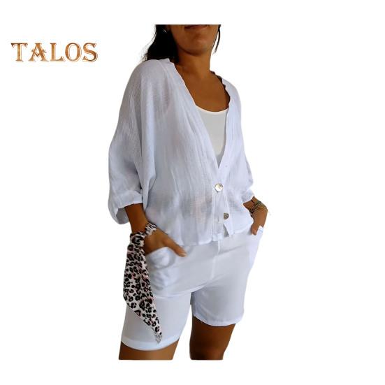 

Женская однотонная рубашка, повседневная рубашка с длинным рукавом на 2 пуговицах, женская рубашка большого размера, пальто для работы, путешествий, уличная одежда XL белый