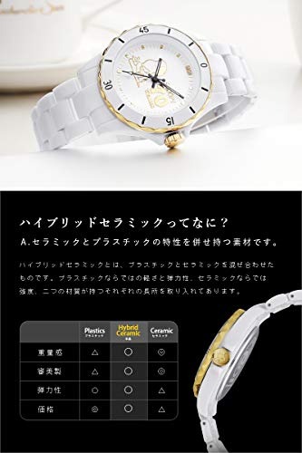 Wristwatch Snoopy Watch Limited 2000 Pieces 70th Anniversary Hybrid Ceramic Diamond Manufacturers Warranty (White)