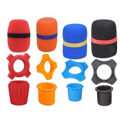 Microphone Foam Covers AntiRoll Rings Microphone Foam Windshield Windscreen For Professional Singers And Podcasters