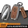 Auto Zinklegierung Schlüsseletui Tasche für Subaru Brz Wrx Xv Ascent Forester Outback Impreza Legacy Auto Metall Schlüsselhülle Autozubehör