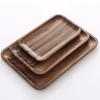 Japanese-style Acacia wood Tray Rectangular Wooden Tea Cup Tray Solid Wood Serving Platter Dessert Platter Coffee Storage Tray