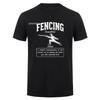 Funny Fencing TShirt Fencer Gift Tee Foil Epee Saber Athlete Graphic T Shirt for Unisex Unisex HJ067