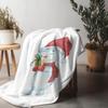 Tuniu Cute Snowman Fleece Blanket for Kids Baby Toddler Room Sofa Throw Gift Idea Warm Soft Comfortable