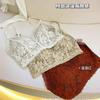 Lace Pure Desire Wind Tube Top Anti-light Underwear Women's Small Breasts Gather and Fix Integrated Cup Beauty Vest Without Steel Ring