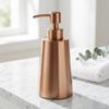 Dispensador de jabón color oro rosa Capacidad de 350 ml Dispensador de champú Dispensador de loción Accesorio de baño