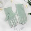 Ice Silk Sun Protection Gloves Women Summer Thin Breathable Palm Hollow Riding UV Protection Non-Slip Touch Screen