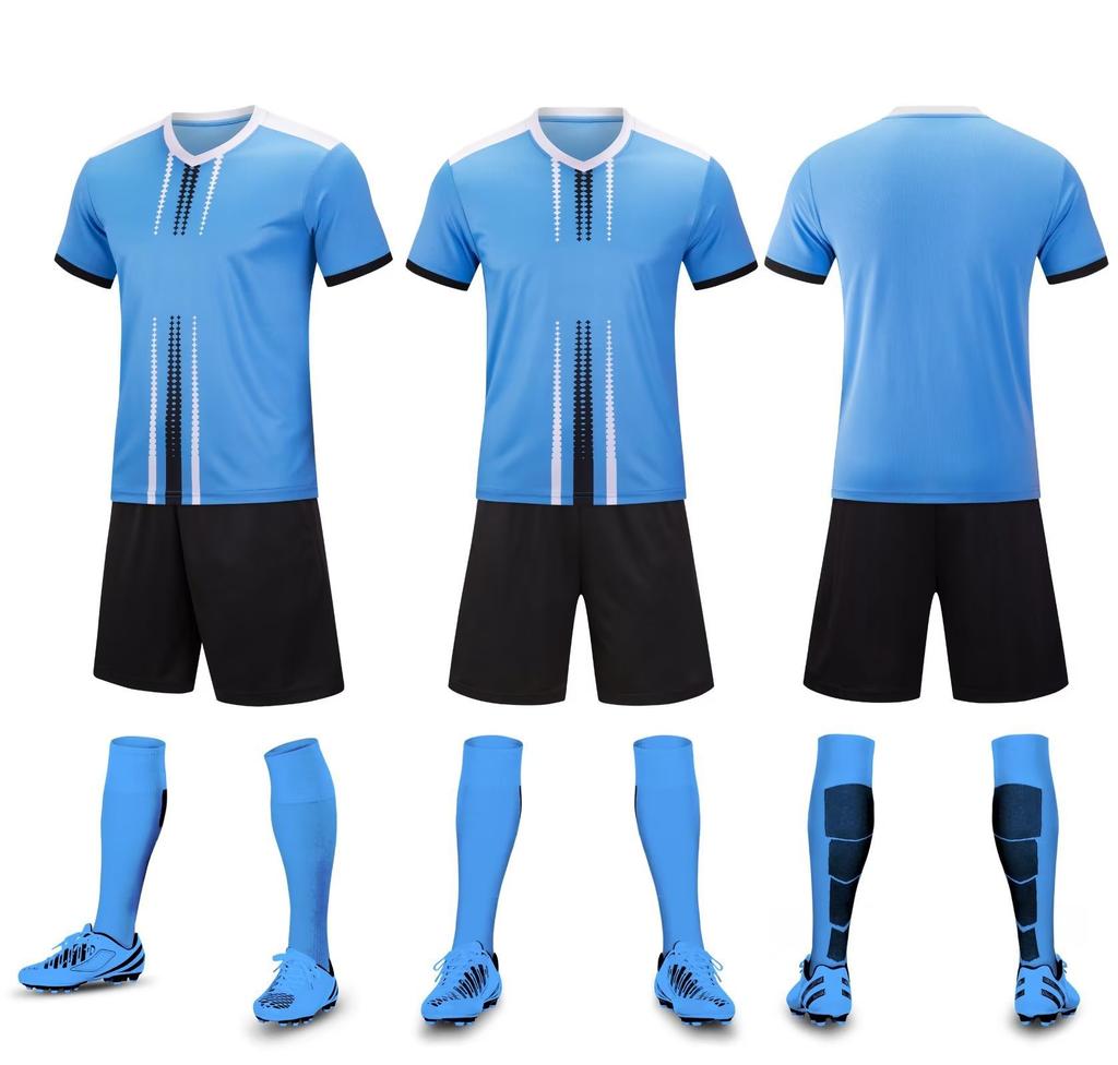 Club group buying men's football jersey game jersey children's student sports training jersey set quick drying clothes print number