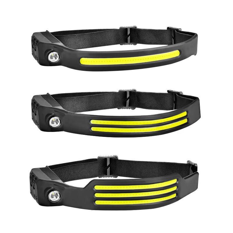 USB Rechargeable Wave Induction COB Headlamp