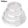 Clear Plastic Plant Saucers 10/24pcs 6-12 Inch Flower Pot Drip Trays For Indoor Outdoor Water Catcher Transparent Plant Trays