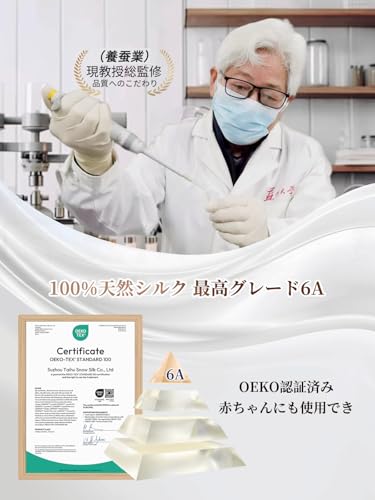 THXSILK Silk Pillowcase with Hidden Zipper, 100% Silk, Double-Sided, Highest Grade 6A OEKO Certified, Breathable, Anti-Static, Anti-Mite, Antibacteria