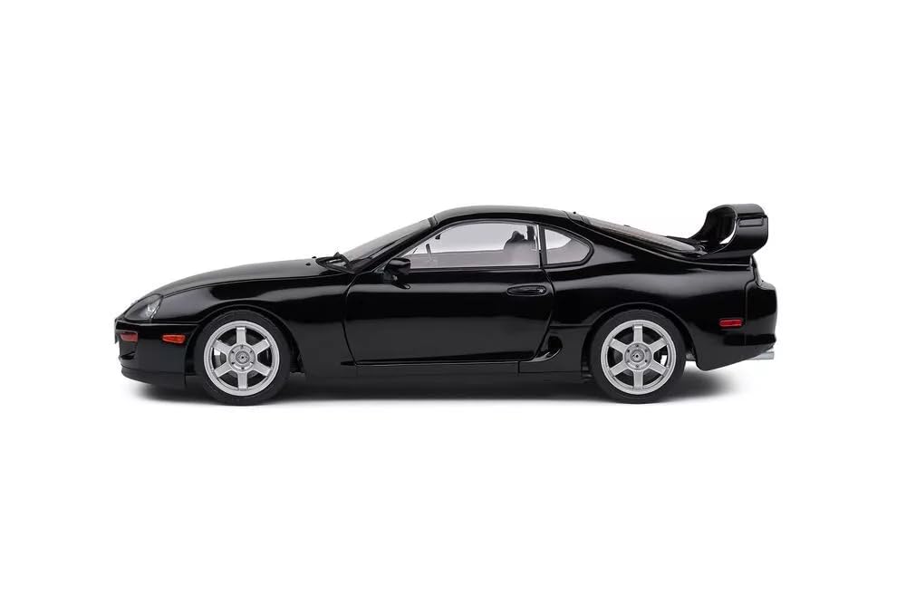 Solido Scale Toyota Supra A80 1993 Black Diecast Model S1807606 1/18 Car, [Used]