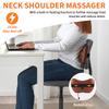 Elektrisches Nackenmassagegerät Nackenstrecker Impuls Heiße Kompresse Vibrationsmassage Wirbelsäulenstütze Massagegerät Nackentraktion Entspannungskissen