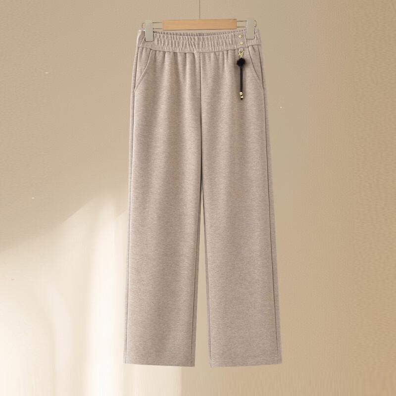 Hodo Women's Elastic Waist Straight Leg Casual Pants