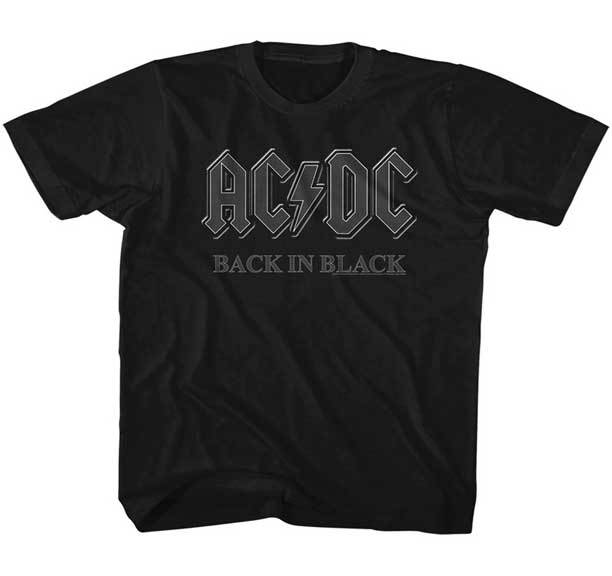 AC/DC Back And Black Youth T Shirt 2T-YXL Unisex T-Shirt L