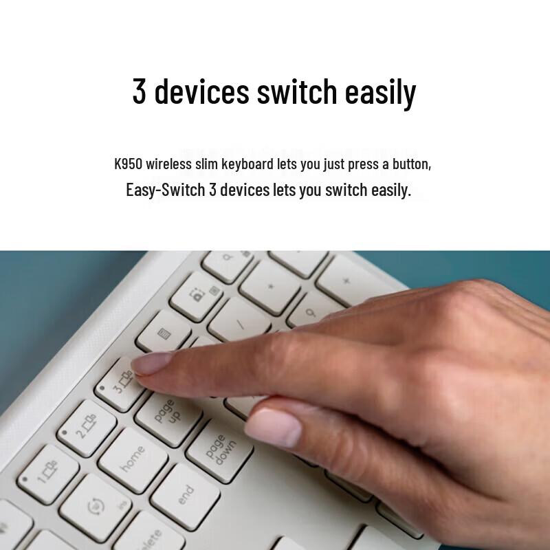 Logitech K950 Multi-Device Slim Wireless Keyboard