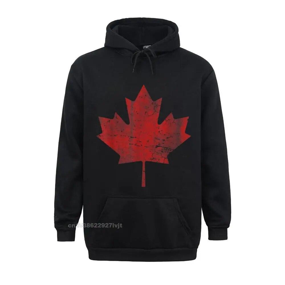 Кленовый лист Флаг Канады Толстовка Хип-Хоп Унисекс Толстовка Повседневные Топы Толстовка Хлопок Удобные Толстовки Харадзюку Унисекс Толстовка L