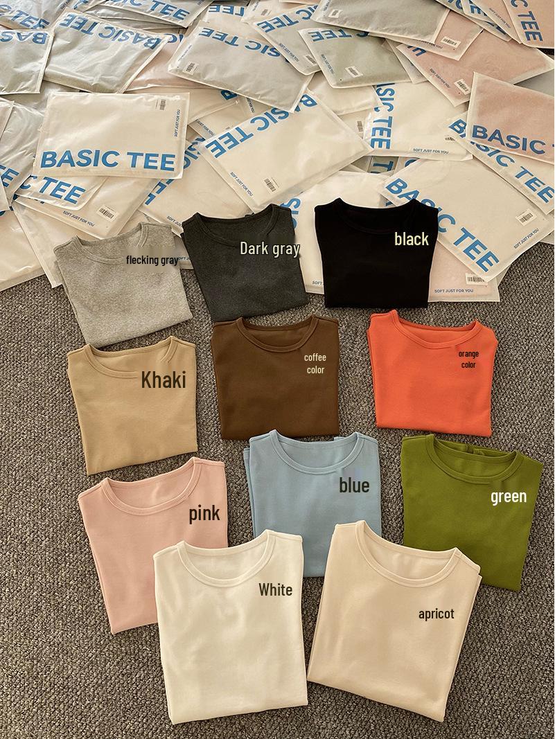 

Женский летний повседневный утягивающий топ с коротким рукавом - Однотонный Medium (80-110)