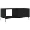 VidaXL Table basse noir 90x50x40 cm bois d'ingénierie 829213