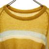 UNUSED Mohair Blend Long Sleeve Sweater 3 Camel Knit Men's Used