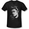 Elvis Presley - Tricou Simplu cu Decolteu în V pentru Bărbați