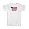 Geschenk-T-Shirt : Liberia Flagge Liberianisches Land Auswanderer
