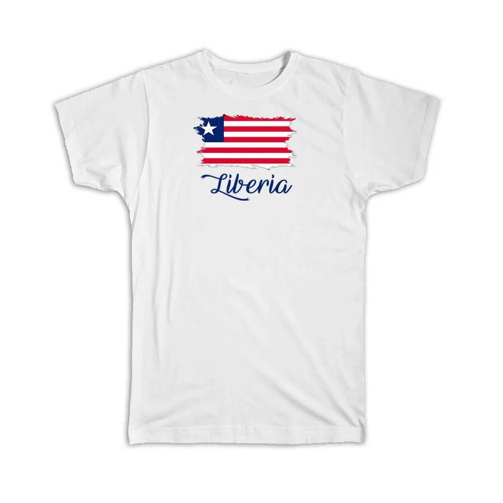 

Gift T-Shirt : Liberia Flag Liberian Country Expat 4XL
