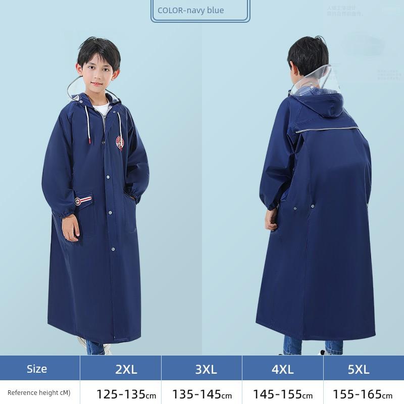 Kinder Regenmantel Jungen Grundschüler Mädchen Kinder Ganzkörper Regendicht Mittelschüler Outdoor Radfahren Poncho