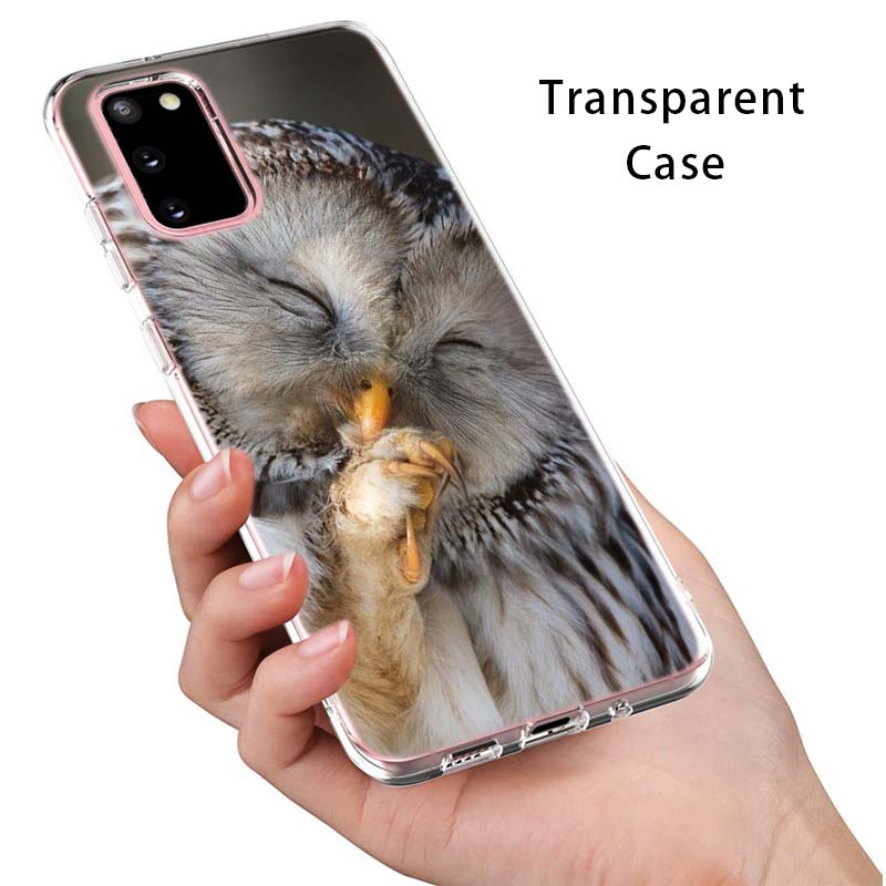 Camouflage Owl Animal For Samsung Galaxy S22 Pro S21 S20 FE Ultra S10 S10E Lite S9 S8 Plus S7 S6 Edge Soft Phone Case